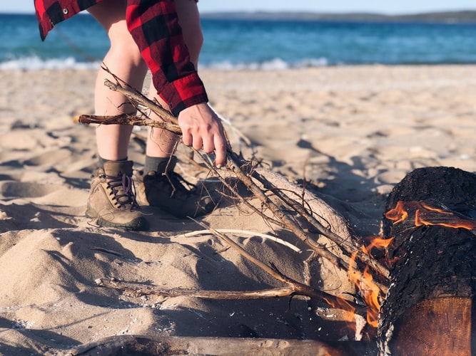 beach camping tip bring your own firewood