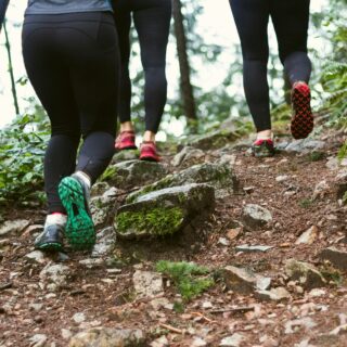 trail running while camping